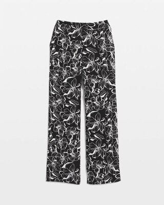パンツ SACAI Floral print trousers White/Black Sacai Floral-print Trousers In Black | ModeSens